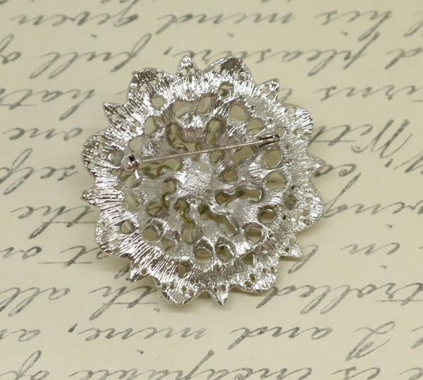 Pearl Rhinestone Brooch, bible message, Love Hope message, Christian gift, Christian Jewelry, thank you,Trust in the LORD message