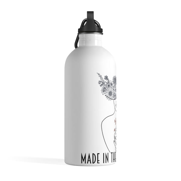 Stainless Steel Water Bottle Hot or Cold Bottle Carrier Christian Store Minimalist Line Art Home Office Made in the Image Of Love