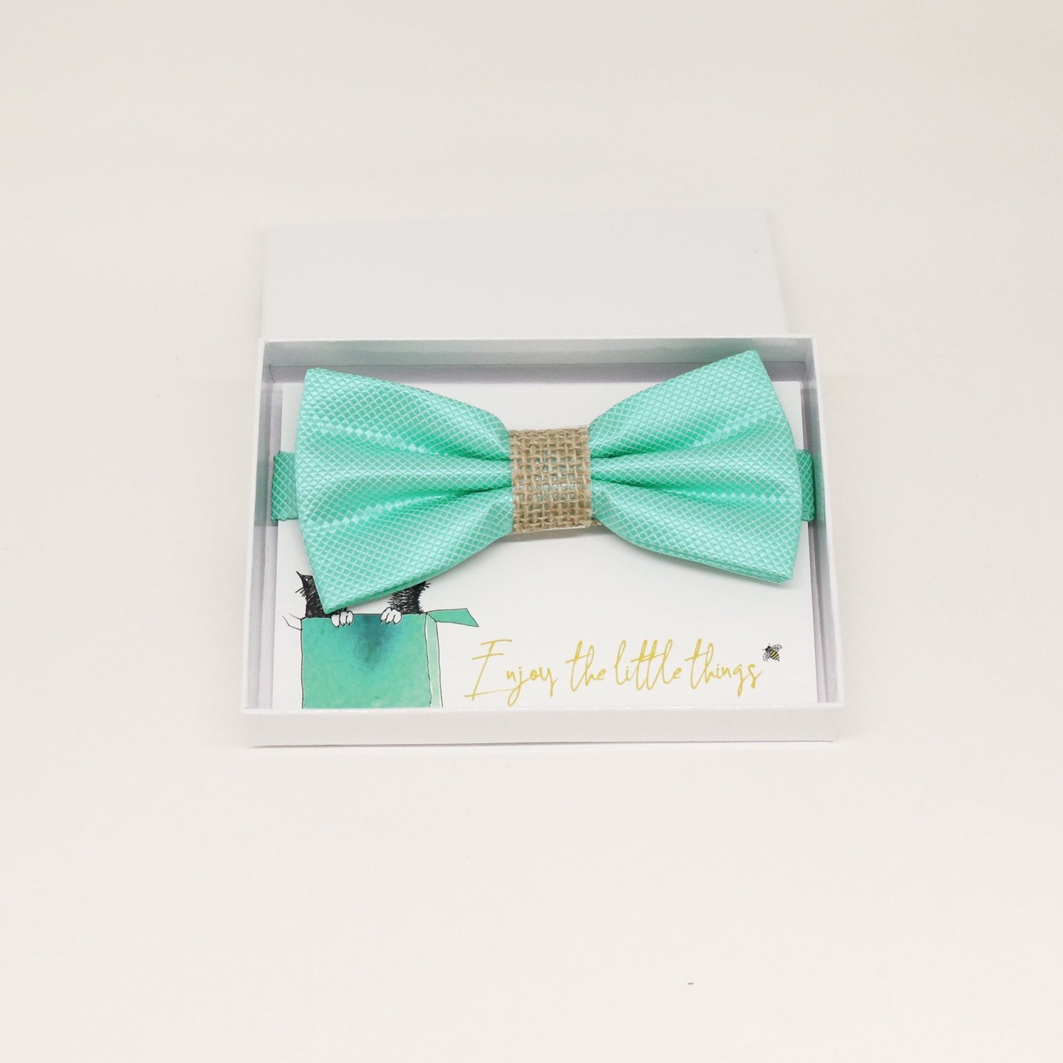 Turquoise burlap bow tie, Best man gift , Groomsman bow, Man of honor, ring bearer bow tie, handmade birthday gift, Congrats grad. Turquoise