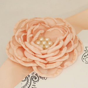 Pink Peach Rose Flower Sash, Flower girl sash belt, Satin sash,Maternity Flower Sash,Flower belt,Wedding Sash belt,Bridemade Sash