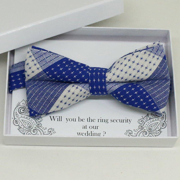 Royal blue bow tie, Best man request gift, Groomsman bow tie, Man of honor gift, Best man bow tie, best man gift, man of honor request bow