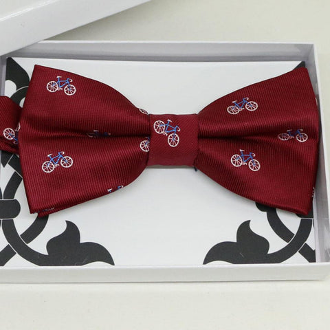 Red bow tie, best man bow tie 